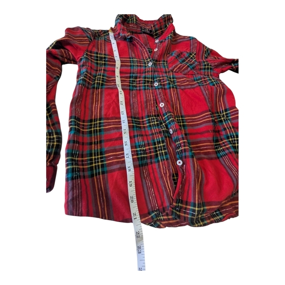 Plaid Kids Shirt - Red and Black Size 10. George. - Picture 5 of 8